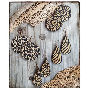 Tribal Wooden Earrings – Handmade – Shamanic Style – Boho – Wild & Spiritual Jewelry – Ethnic – Lightweight