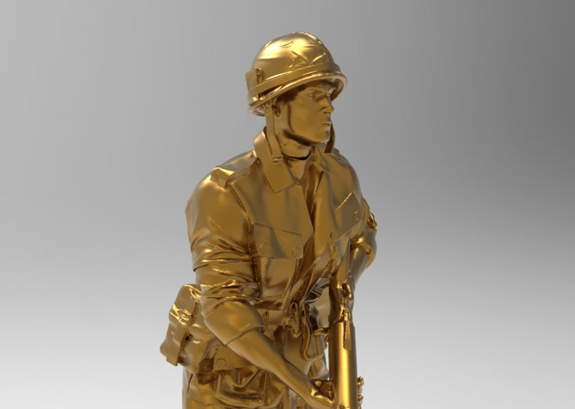 US Army WW2 STL 3D Digital File 3D Printer Printable Figure | Etsy Israel