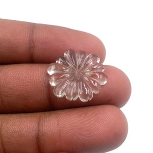 Natural Smoky Quartz Flower Shape Gemstone- Loose smokey Quartz- Smoky Quartz- Quartz- Loose Gemstone- Smokey Quartz- Smokey Jewelry