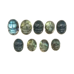 100% Natural Labradorite Scarab Carved. Labradorite Scarab Cut-Carving Gemstone Ring Making Jewellery Making ( With Video )