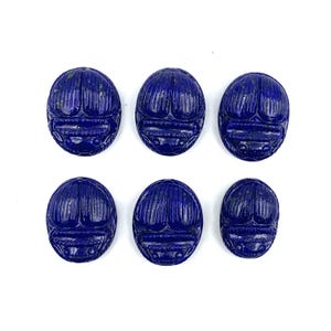 100% Natural Lapis Scarab Lazuli Carved. Lapis Lazuli Scarab Cut-Carving Gemstone Ring Making Jewelry Making Ring Making, Pendant Making