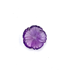 100% Natural Pink Amethyst Carving Flower Shape Earring, Pendant, Gemstone For Jewelry Making  Handmade Flower Carving Size - 13*5mm
