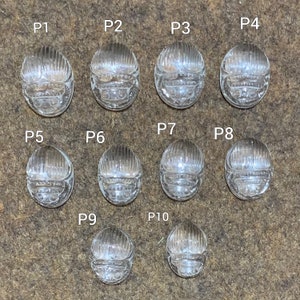 Natural Crystal Quartz Scarab Carving: Gemstone Jewelry Making