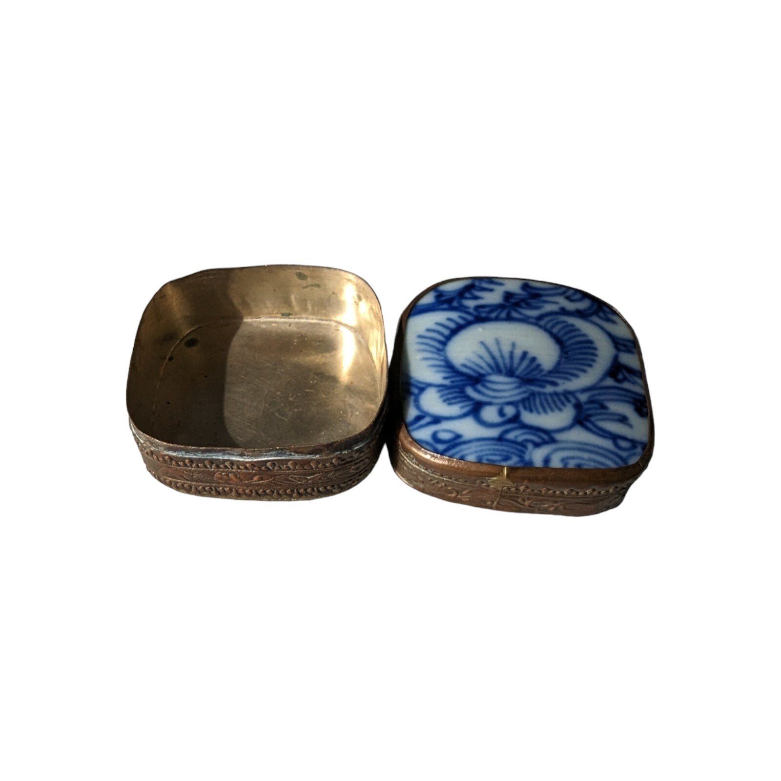 ヴィンテージ中国青白磁 2 1/4 インチ 小さな破片箱 - Etsy 日本