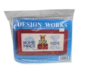 Design Works Counted Cross Stitch Framed Kit 3"x7" #288 Homemade Gifts Craft