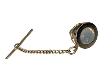 Vintage Sarah Coventry Gold Tone-Moonstone Tie Tack