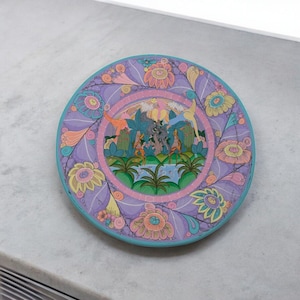 Hand-Painted Terra Cotta Wall Plate By Rosa Concepción Rios 12in