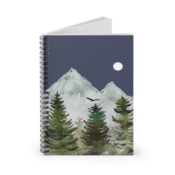 Forest Green Notebook Notebook Cover Lined Notebook Etsy