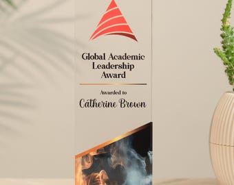 Custom Academic Leadership Award: Personalized Professor Recognition Plaque