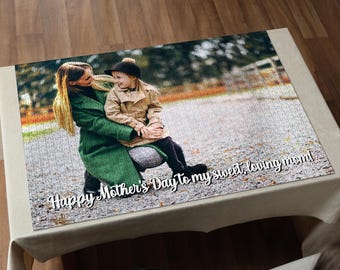Personalized Photo Puzzle Gift for Mom: Custom Jigsaw Keepsake