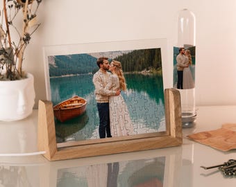 Custom Photo Puzzle With or Without LED – Personalized Memory Gift for Couples