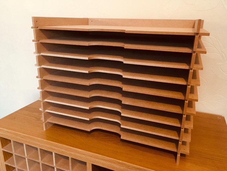 A3 Eight Shelf Paper Storage Free Standing Unit for A3 Sized Etsy UK