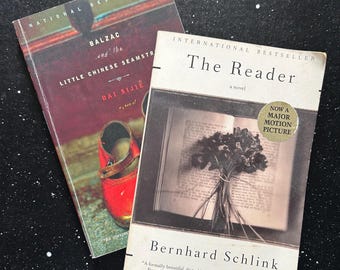 Historical Fiction Book Bundle | The Reader | Balzac and the Little Chinese Seamstress | Vintage Used Books