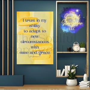 Trust the Ability to Adapt Affirmation Printable | Grounding Energy Wall Art | Witchy Digital Download