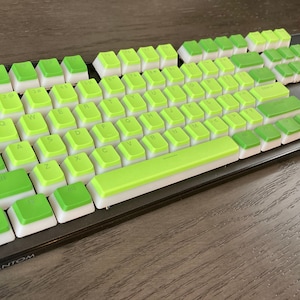 Keebco Backlit PBT Pudding Keycaps for Mechanical Keyboards - 108 Keys - Multiple Colors