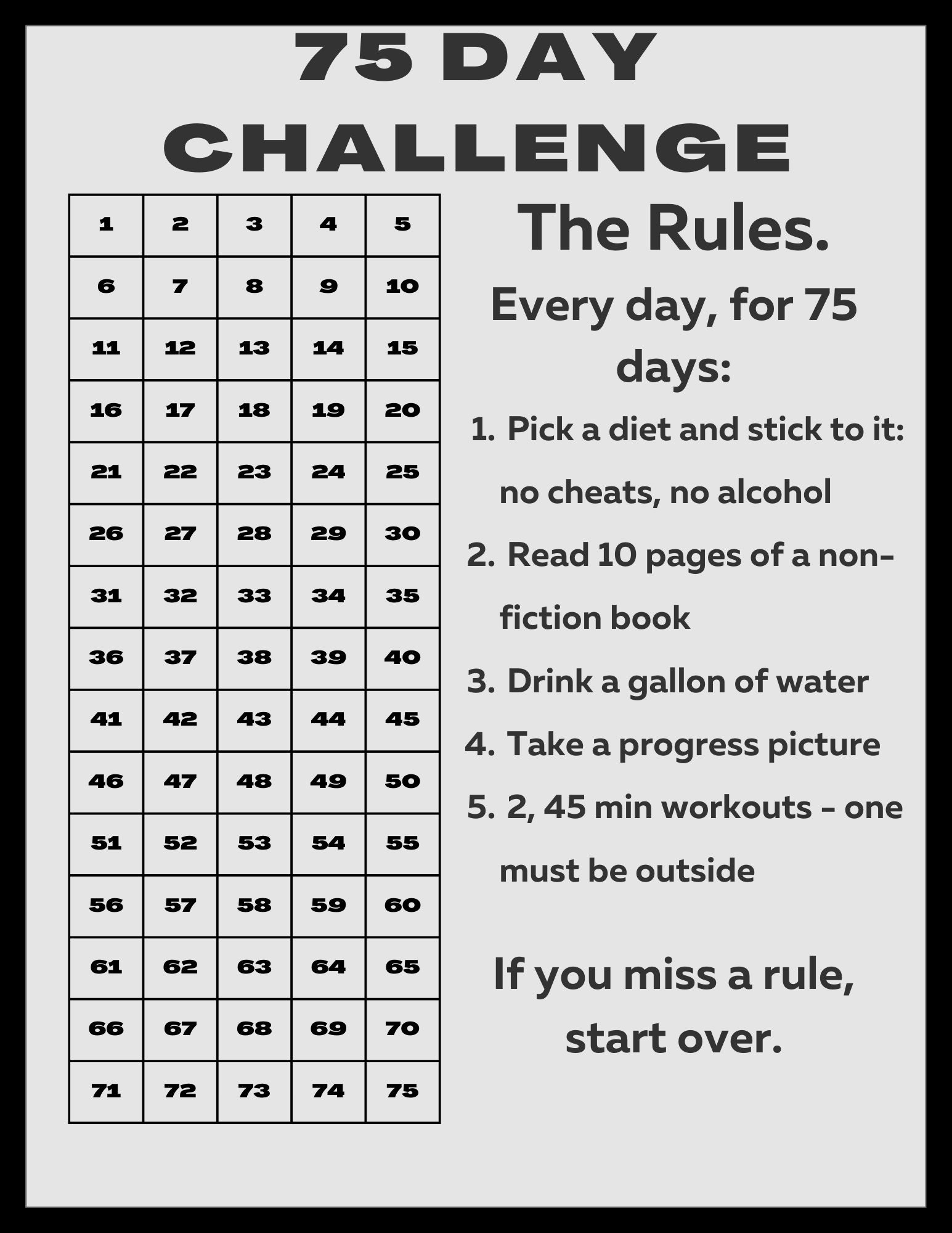 75 Tage Challenge Tracker