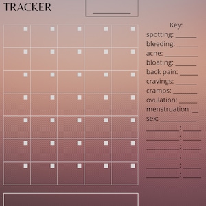 Monthly Cycle Tracker