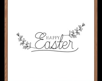 Pasen | Paaszondag | Eenvoudig decor voor Pasen | Welkom Pasen | Bloemen Paasbord | Fijne paasdag