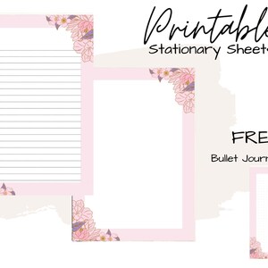 Papel de papelería / Papelería imprimible / Papel de escritura imprimible / Papel de escritura de cartas botánicas / Juego de escritura / Papel de notas / Penpal / PDF