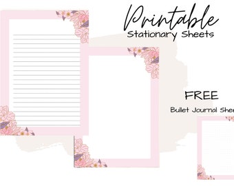 Briefpapier | Afdrukbaar briefpapier | Afdrukbaar schrijfpapier | Botanisch briefpapier | Schrijfset | Briefpapier | Penvriend | Pdf