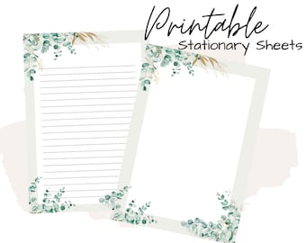 writing paper for letters Stationery paper | Printable Stationary | Writing Paper | Botanical Letter Paper | Writing Set | Notepaper | Penpal | Lined Blank Sheet