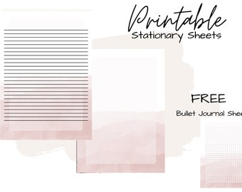 Briefpapier | Afdrukbaar briefpapier | Afdrukbaar schrijfpapier | Botanisch briefpapier | Schrijfset | Briefpapier | Pennenvriend