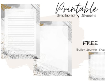 Briefpapier | Afdrukbaar briefpapier | Afdrukbaar schrijfpapier | Botanisch briefpapier | Schrijfset | Briefpapier | Pennenvriend