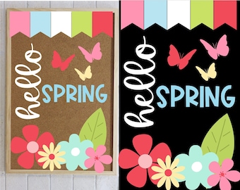 KLASSE DECORKIT: lente | Hallo lente | Deurdecoratie klaslokaal | Ideeën voor bulletinboards | Voorjaarsdecor