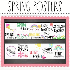 BULLETIN BOARD KITS - Spring Classroom Posters | Classroom Décor | Spring Classroom Decor | Spring Bulletin Board Ideas