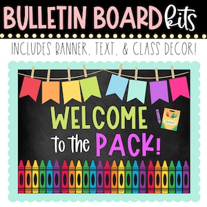 BULLETIN BOARD KIT- Welcome to the Pack | Back to School | Classroom Décor | Bulletin Board | 1st Day Class Décor | Instant Download