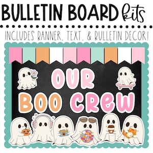 BULLETIN BOARD KIT - Unsere Boo Crew | Halloween | Herbst Herbst | Klassenzimmer Dekor | Pinnwand |  Sofortdownload | Digitale Datei