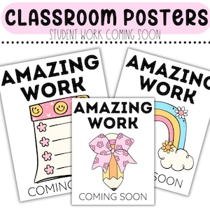 BULLETIN BOARD KITS - Amazing Work Coming Soon | Classroom Décor | Back to School Classroom Décor | Bulletin Board Ideas | Student Work