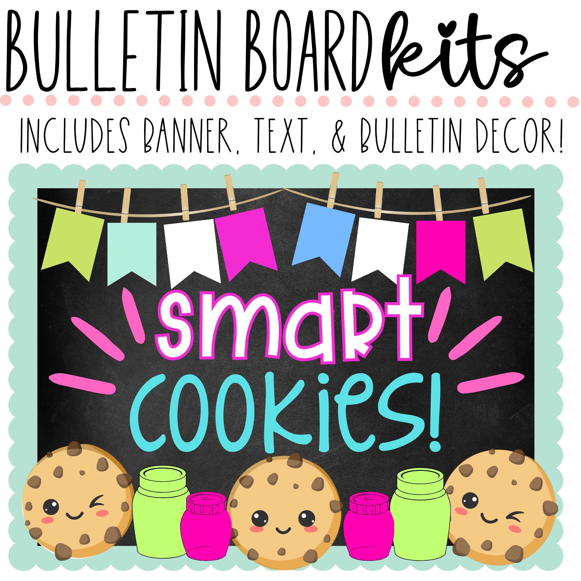 BULLETIN BOARD KIT- Smart Cookies | Back to School | Classroom Décor ...