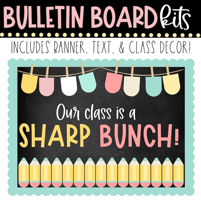 BULLETIN BOARD KIT Our Class is a Sharp Bunch Back to Etsy