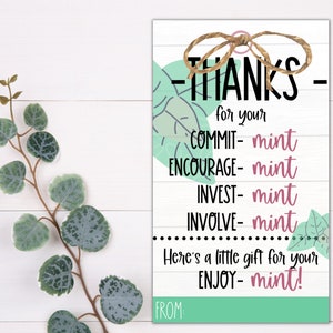 LEHRER GESCHENKANHÄNGER - Danke für dein Engagement, Engagement | Lehrer Anhänger | Printable Geschenkanhänger | Lehrer Wertschätzung | Personal Geschenk