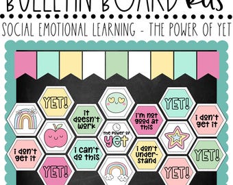 The Power of yet Growth Mindset Bulletin Board | Digital Download ...