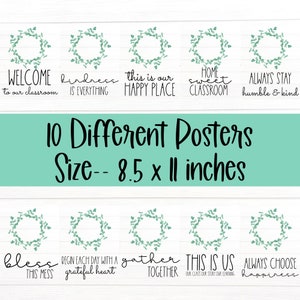 BULLETIN BOARD KITS - Farmhouse Quote Posters | Classroom Décor ...