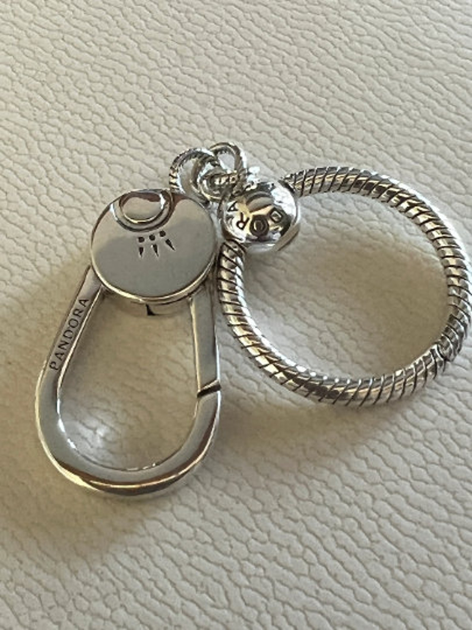 Pandora Keychain Charmholder Keychain 925 Sterling Silver Etsy