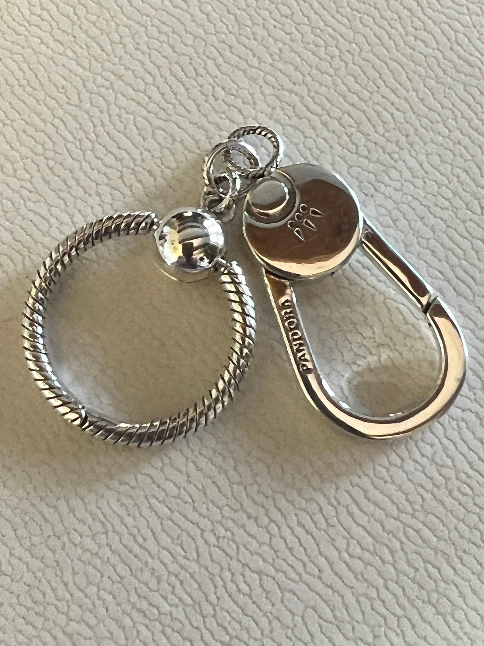 Pandora Keychain Charmholder and Keychain Key Ring Dangle Etsy