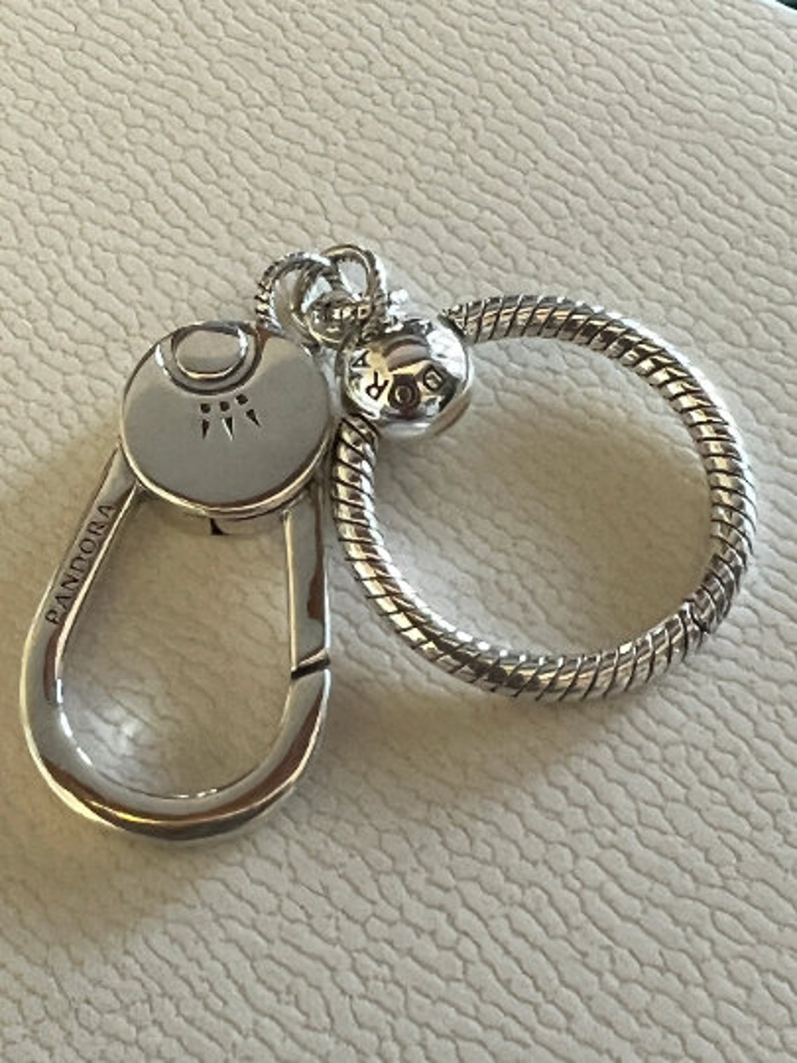 Pandora Keychain Charmholder Keychain 925 Sterling Silver Etsy