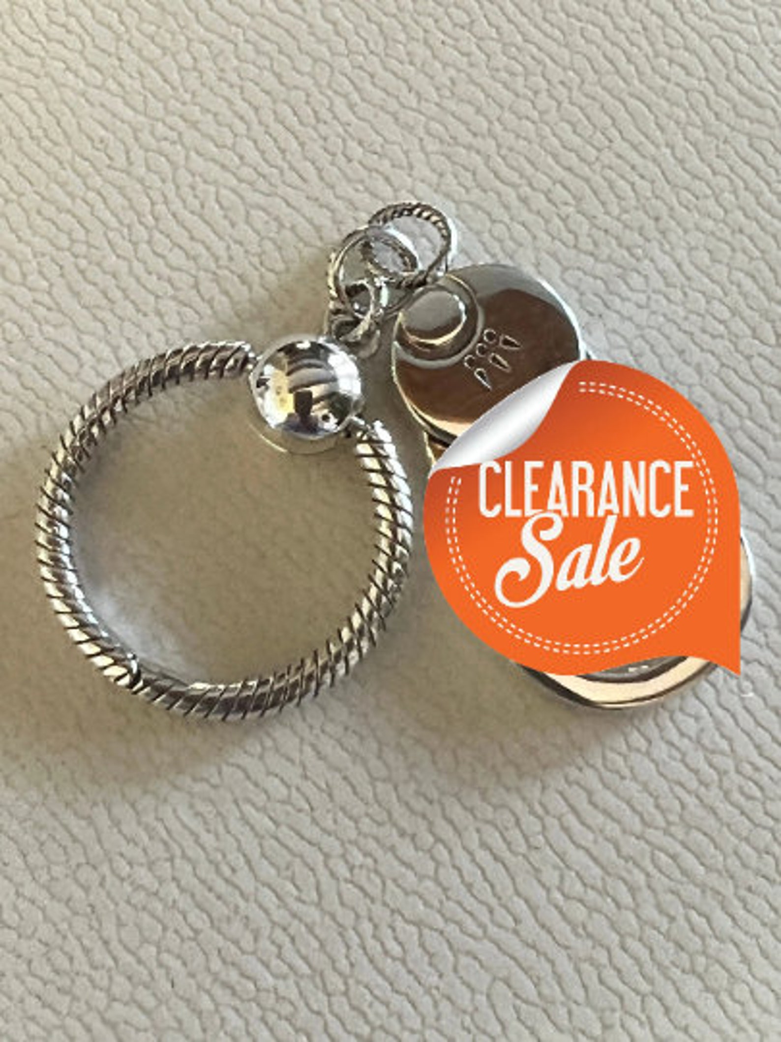 Pandora Keychain Charmholder Keychain 925 Sterling Silver Etsy