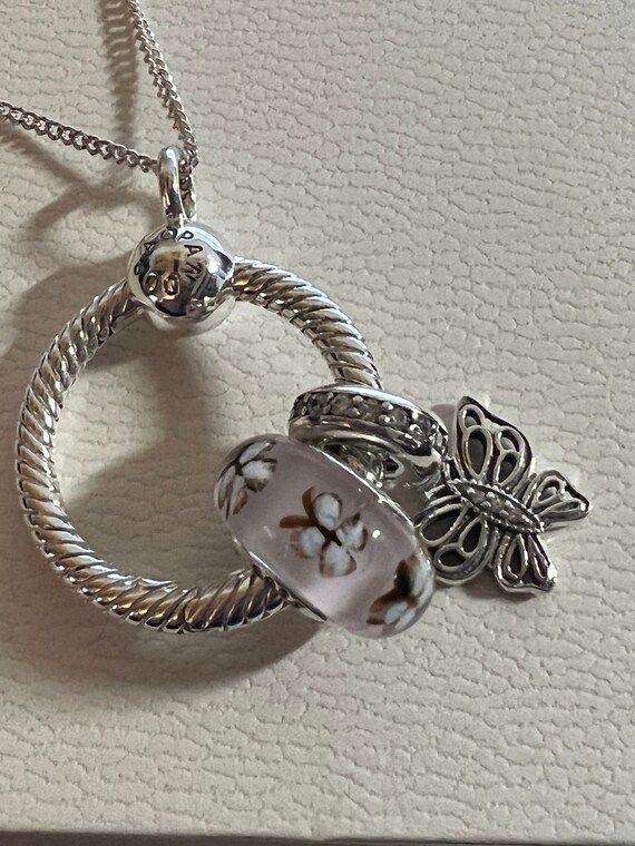 Pandora Necklace O Pendant Small Silver 
