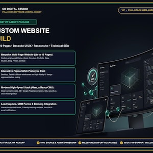 Custom Website Design & Full Stack Web Development Service Package, Responsive Business Website, Modern UI UX Design and Technical SEO