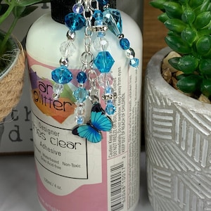 Glue Bottle Topper - Butterfly, Blue
