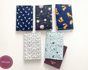 Funda para pasaporte | para Niño / Boy | Protector pasaporte acolchado | Estrellas | Planetas y Galaxia | Koala | Bebé | Accesorio de viaje