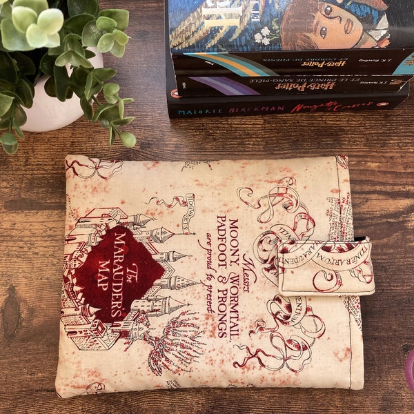 Livre/tablette/étui Kindle Harry Potter | Sorcières et sorciers | Magie | Sorciers | Pochette rembourrée | Protège-livre | Cadeau pour les amoureux des livres