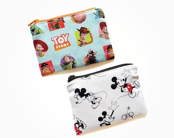 Monedero | Toy Story | Mickey Mouse & Minnie Mouse | Disney | Woody, Buzz Lightyear | Moneda, Billetes y Tarjetas | Regalo para niño | Rex