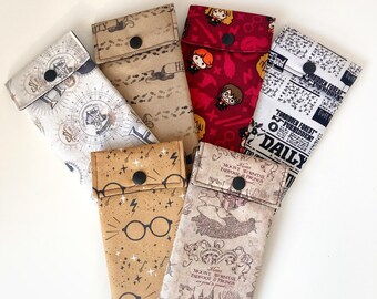 Funda para Gafas | Magia | Hechicería | Protección para gafas | Gas de ver / de sol | Fan cine | Regalo para Harry Potter fan