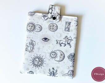 Funda para libro | Signos astrológicos | Zodíaco | Protección libro | 100% Algodón | Escorpio, Sagitario, Aries, Libra, Geminis | Astrologia