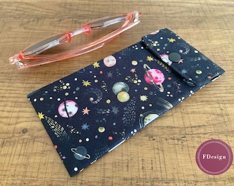 Funda para Gafas | Galaxia | Espacio y Planetas | Protección para gafas | Gas de ver / de sol | Astronomía y Austronauta | Regalo para él